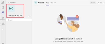 hướng dẫn sử dụng microsoft team