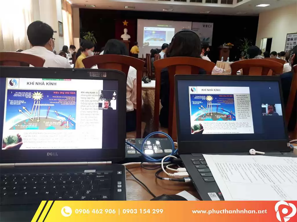 tổ chức hội nghị trực tuyến kết hợp phiên dịch cabin